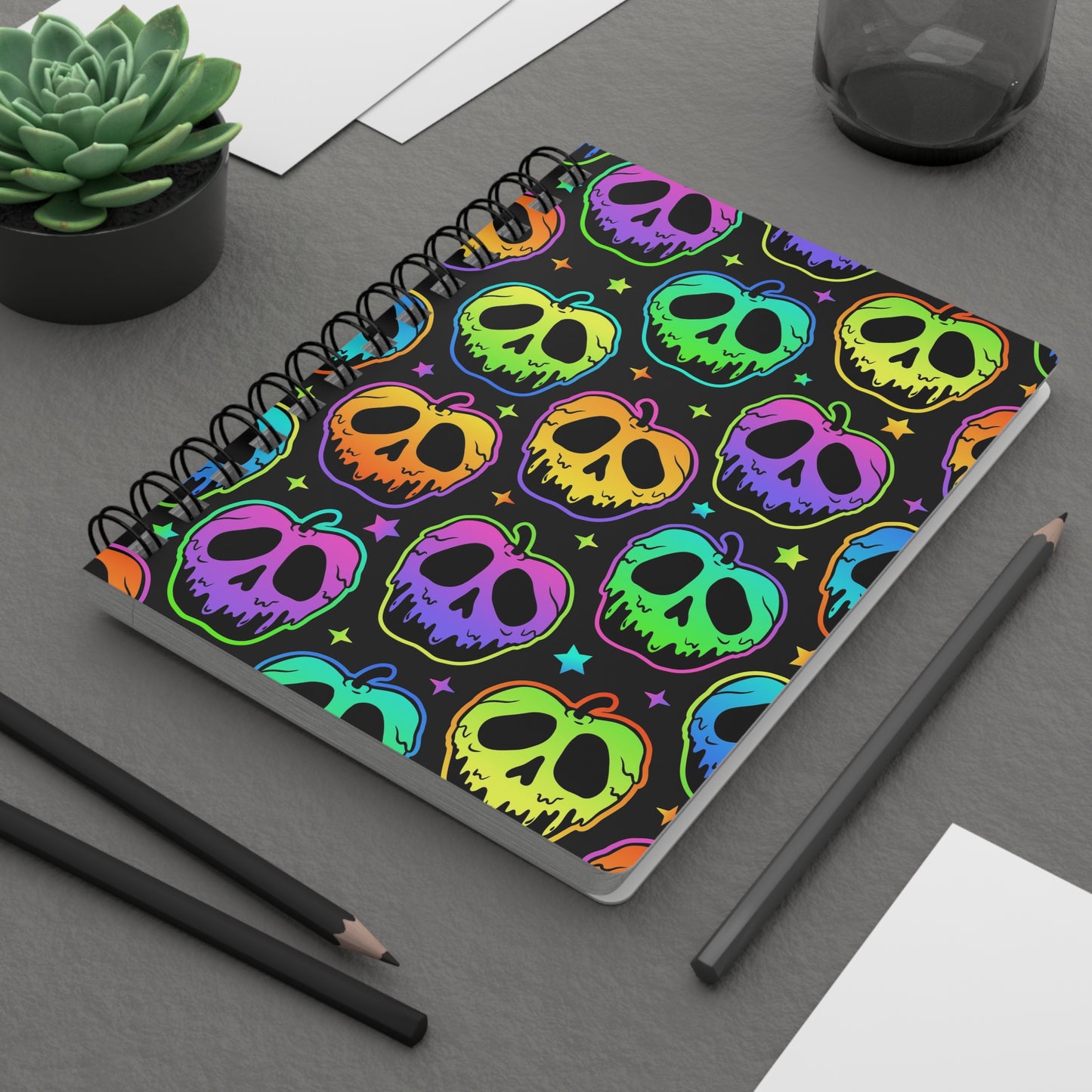 Neon Poisoned Apple Journal