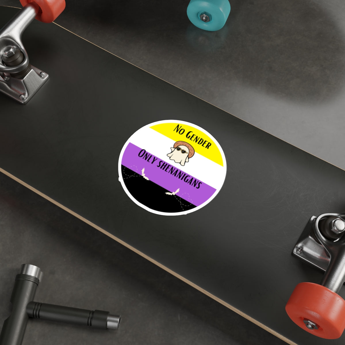 No Gender, Only Shenanigans Sticker