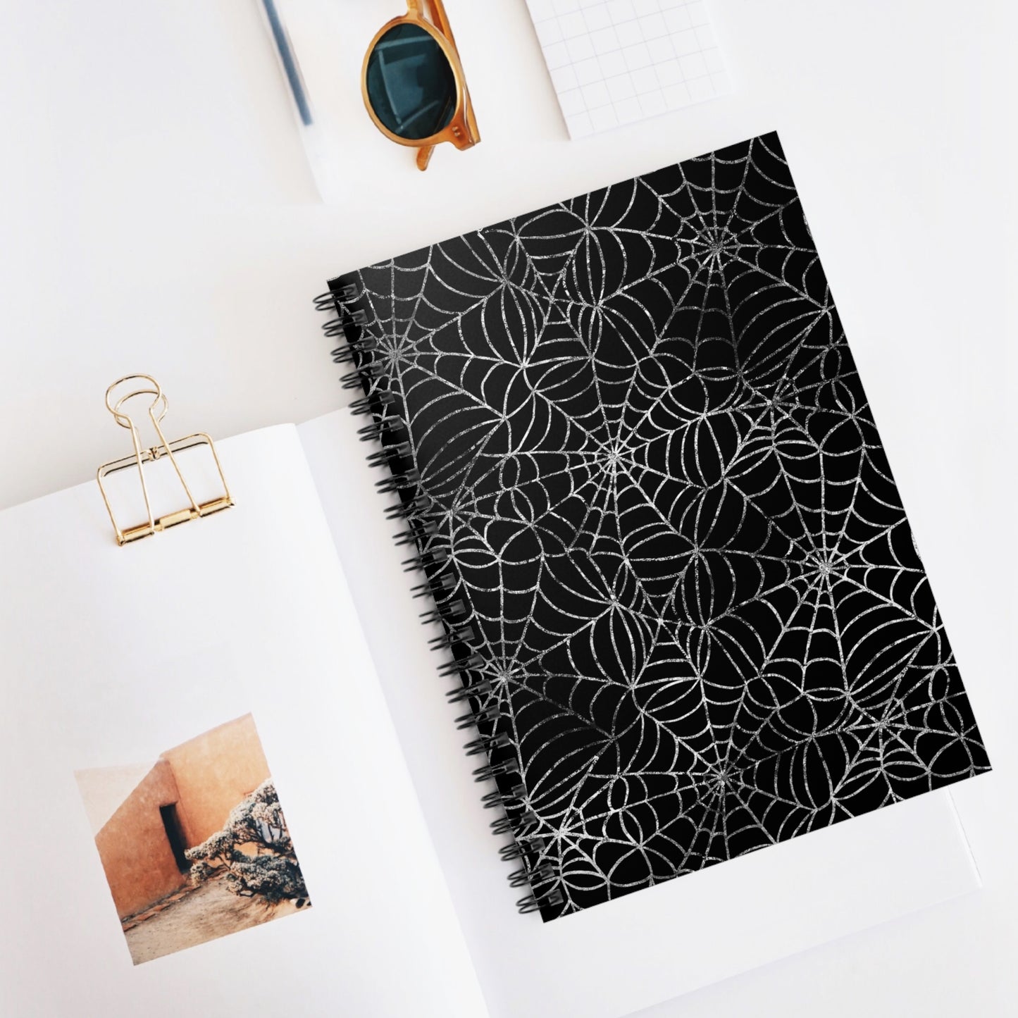 Spiderweb Spiral Notebook
