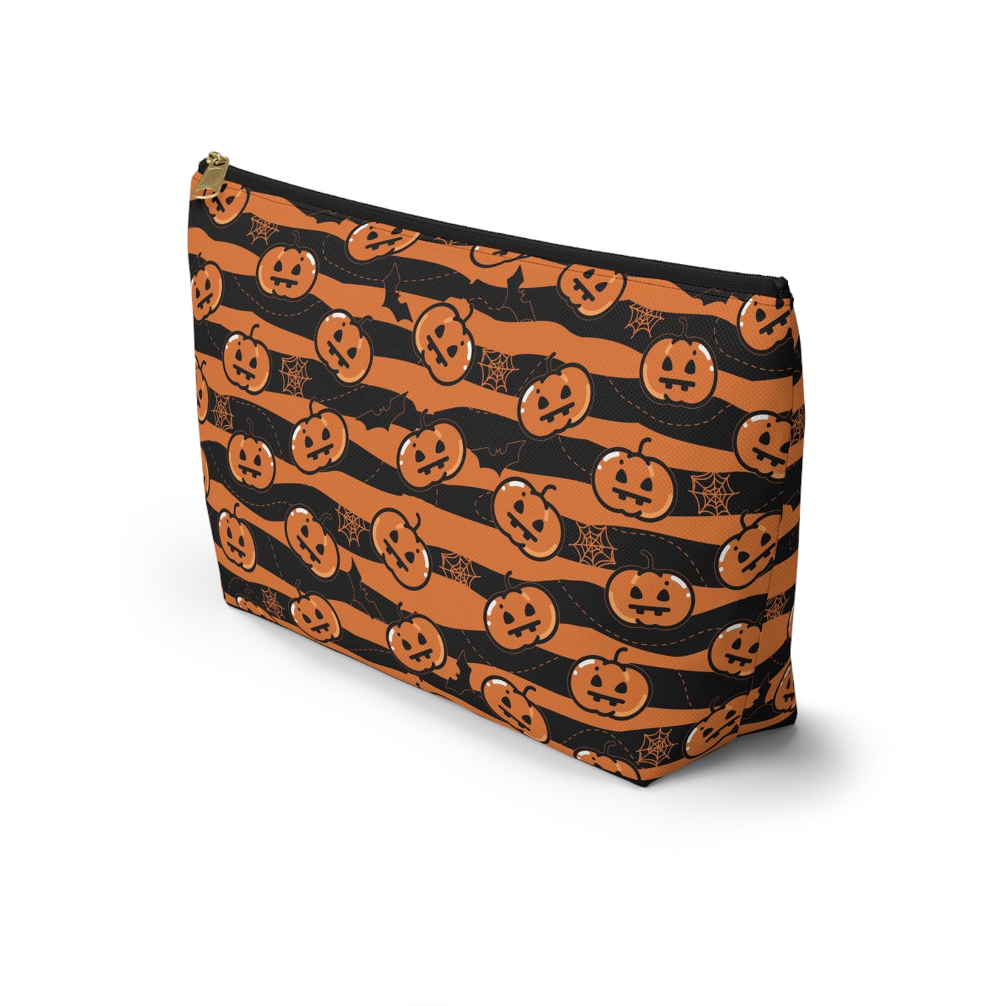 Halloween Stripes Accessory Pouch