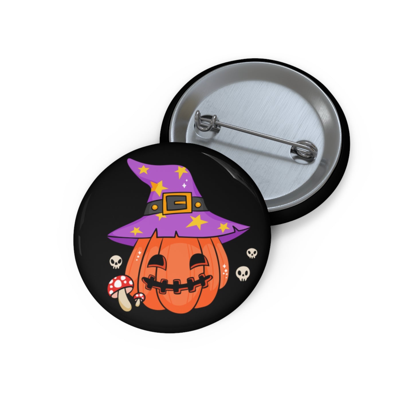 Pumpkin Pin Button