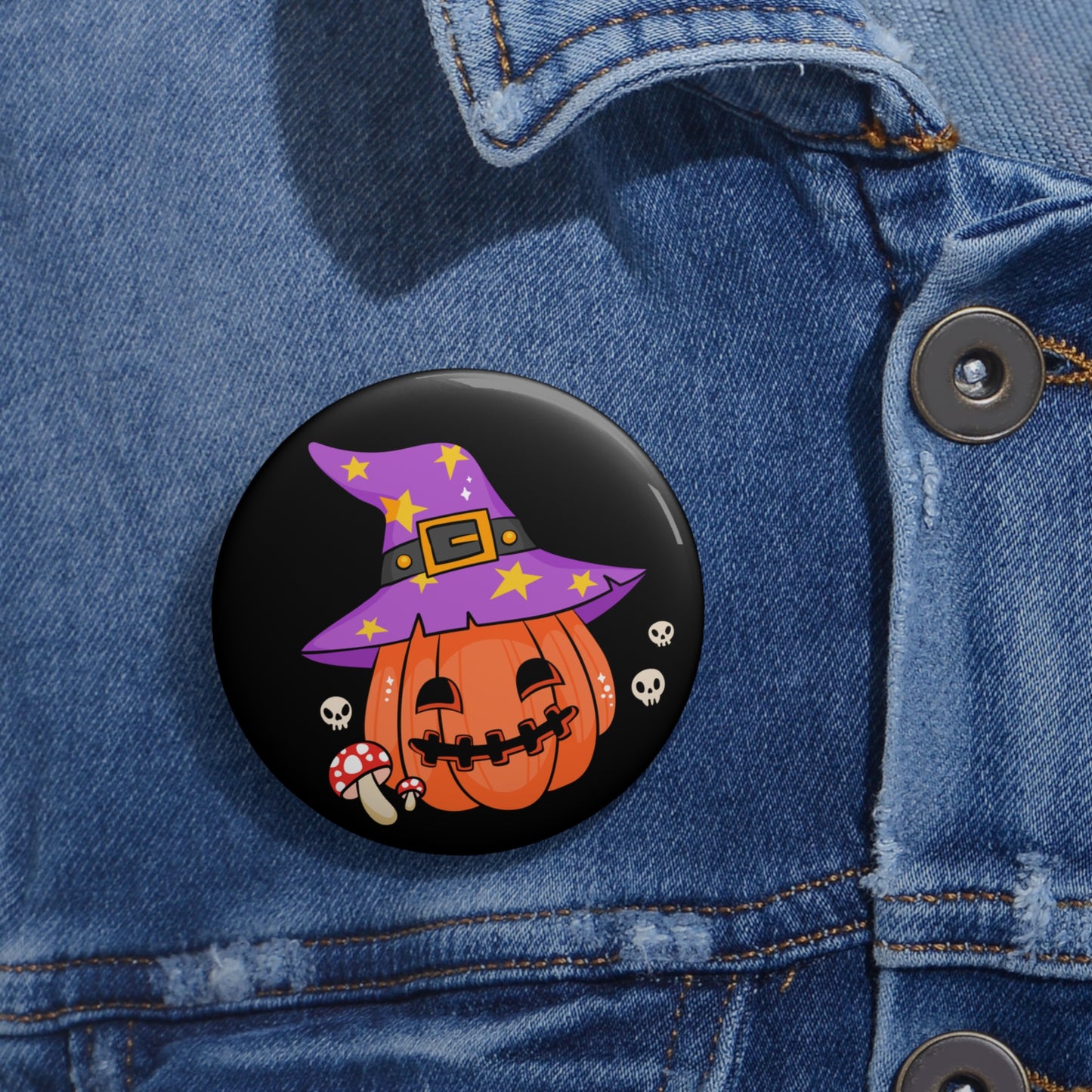 Pumpkin Pin Button