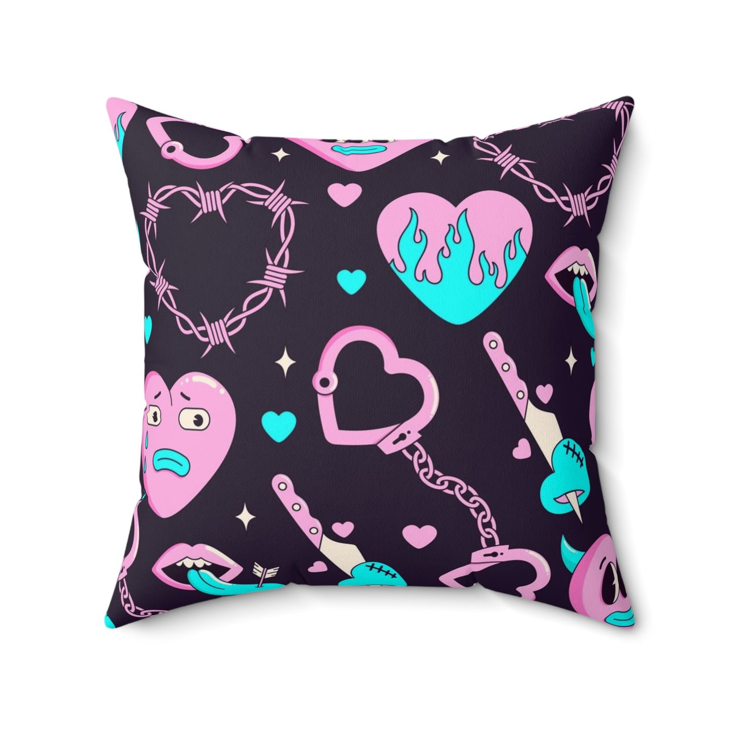 Lonely Hearts Club Square Pillow