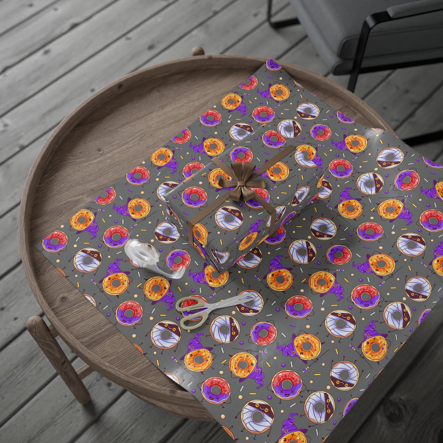 Spooky Donut Wrapping Paper