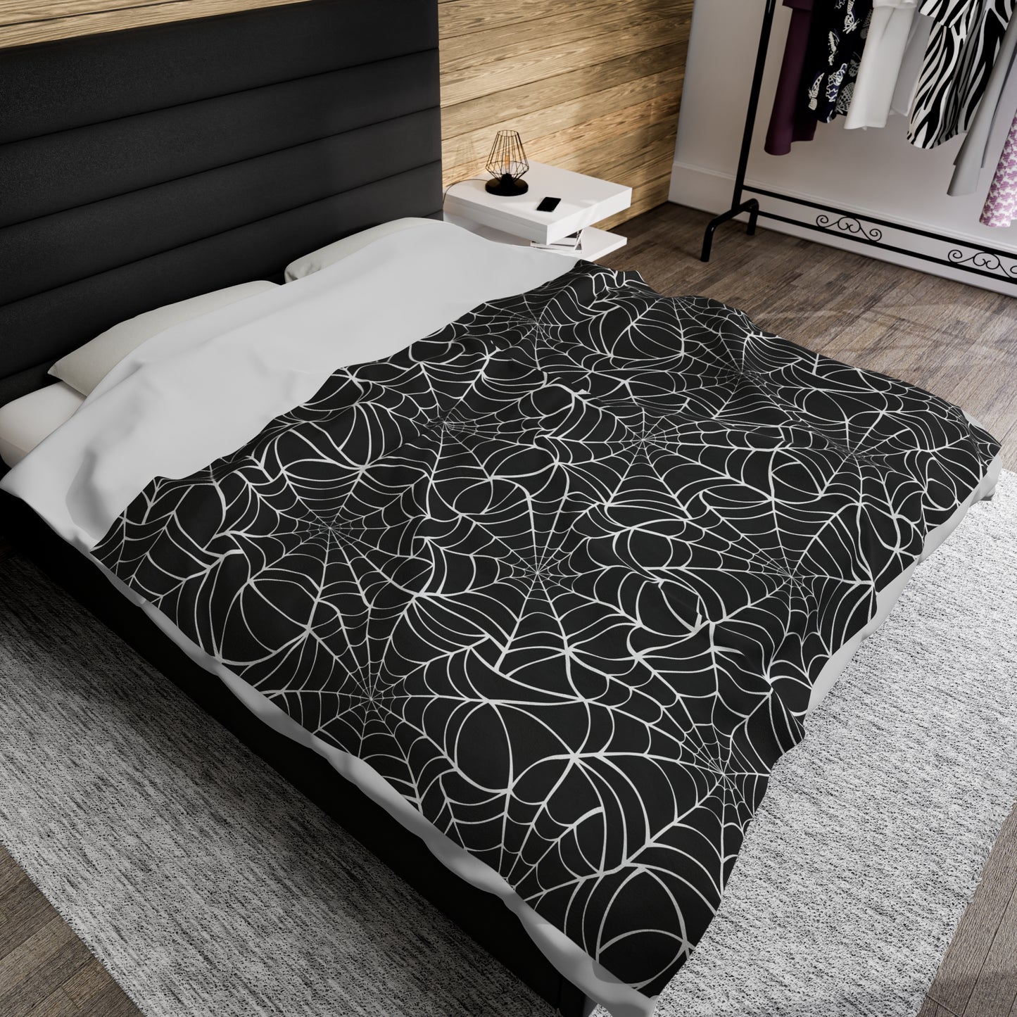 Spiderweb Plush Blanket