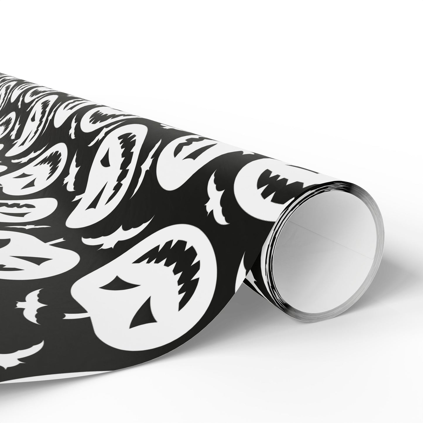 Black and White Pumpkin Wrapping Paper