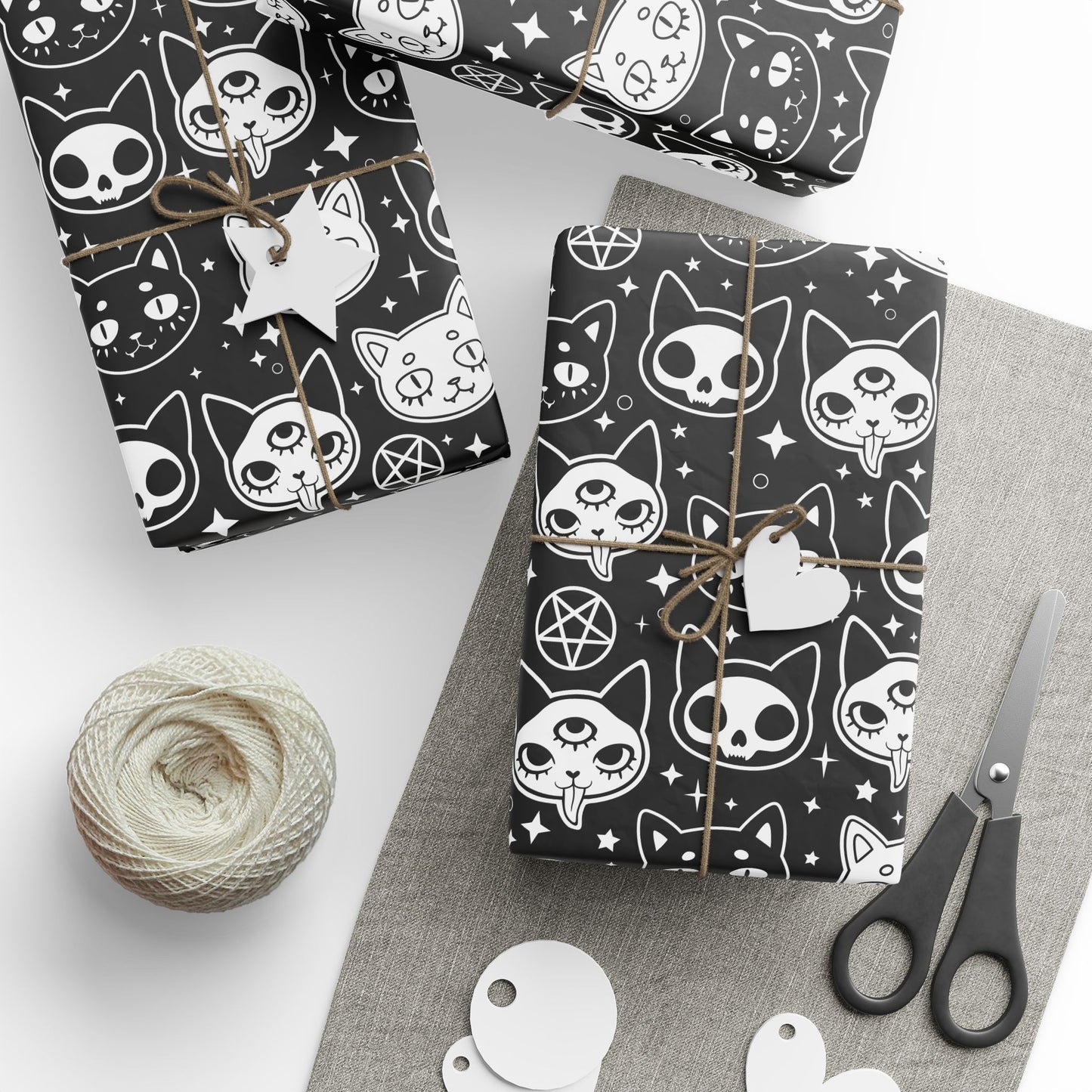 Spooky Cat Wrapping Paper