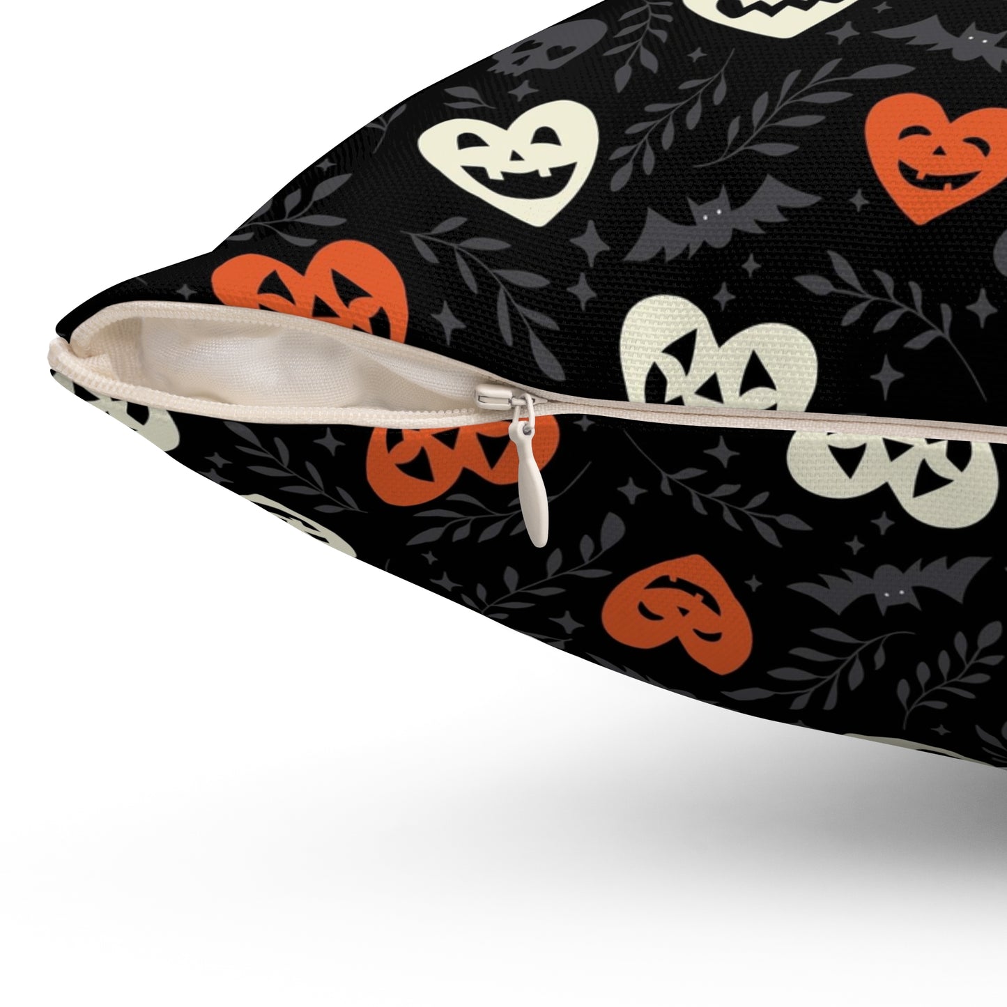 Halloween Hearts Square Pillow