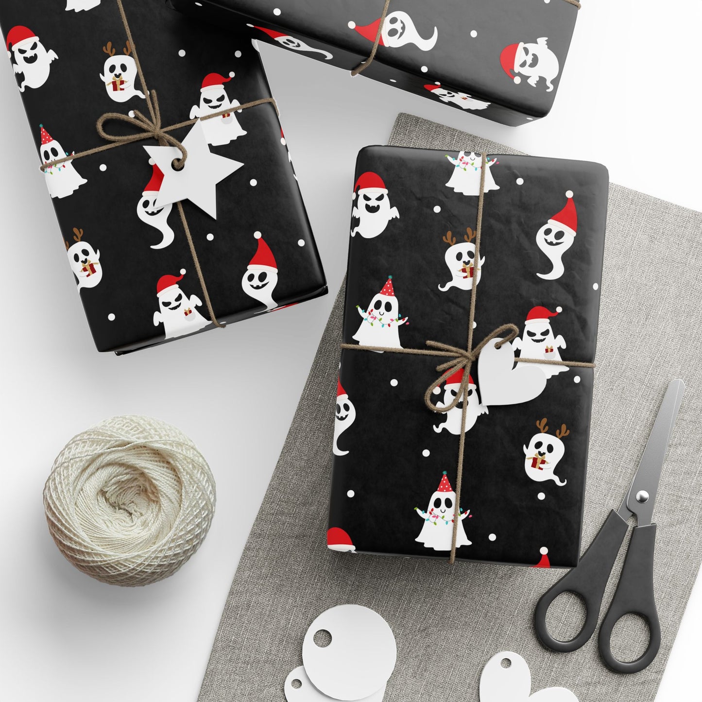 Festive Ghost Wrapping Paper