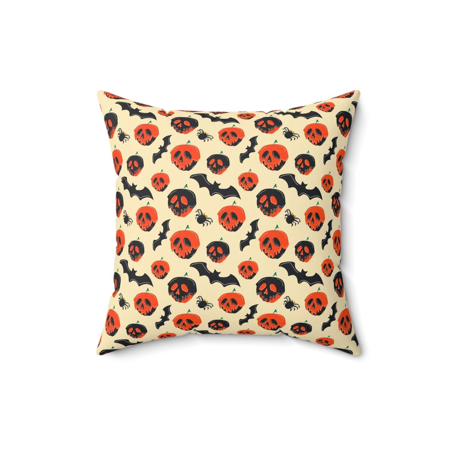 Poisoned Apple And Bats Square Pillow