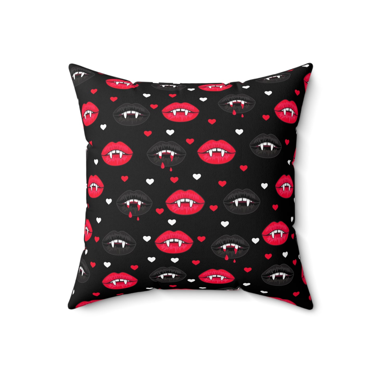 Vampire Fangs Square Pillow