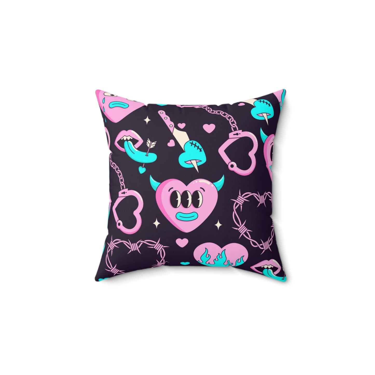 Lonely Hearts Club Square Pillow