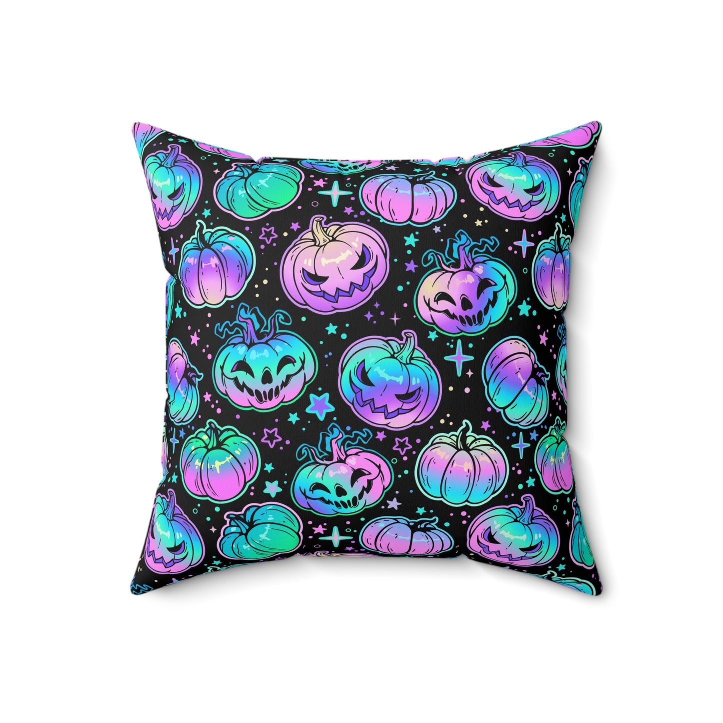 Pastel Pumpkin Square Pillow