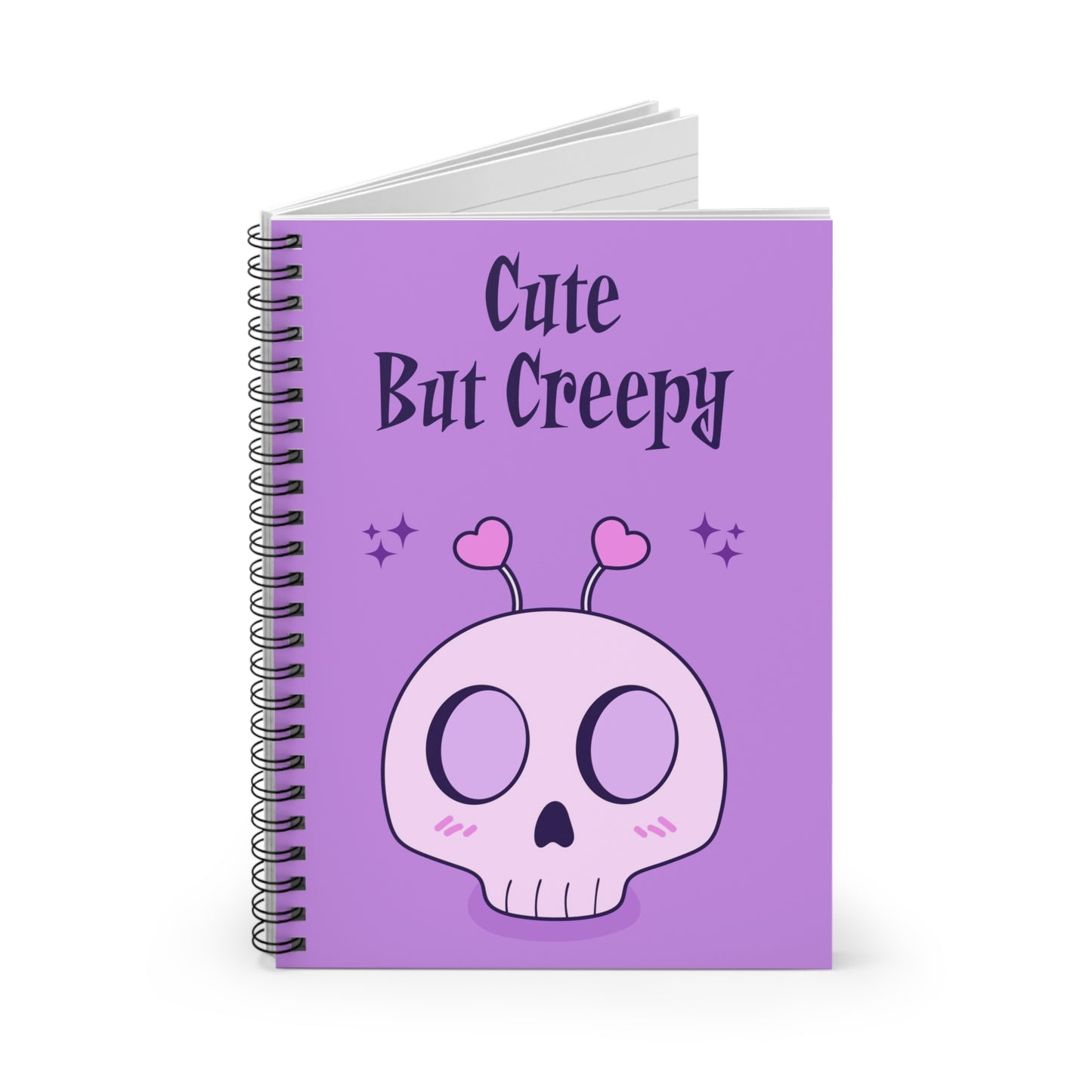 Cute But Creepy Spiral Notebook