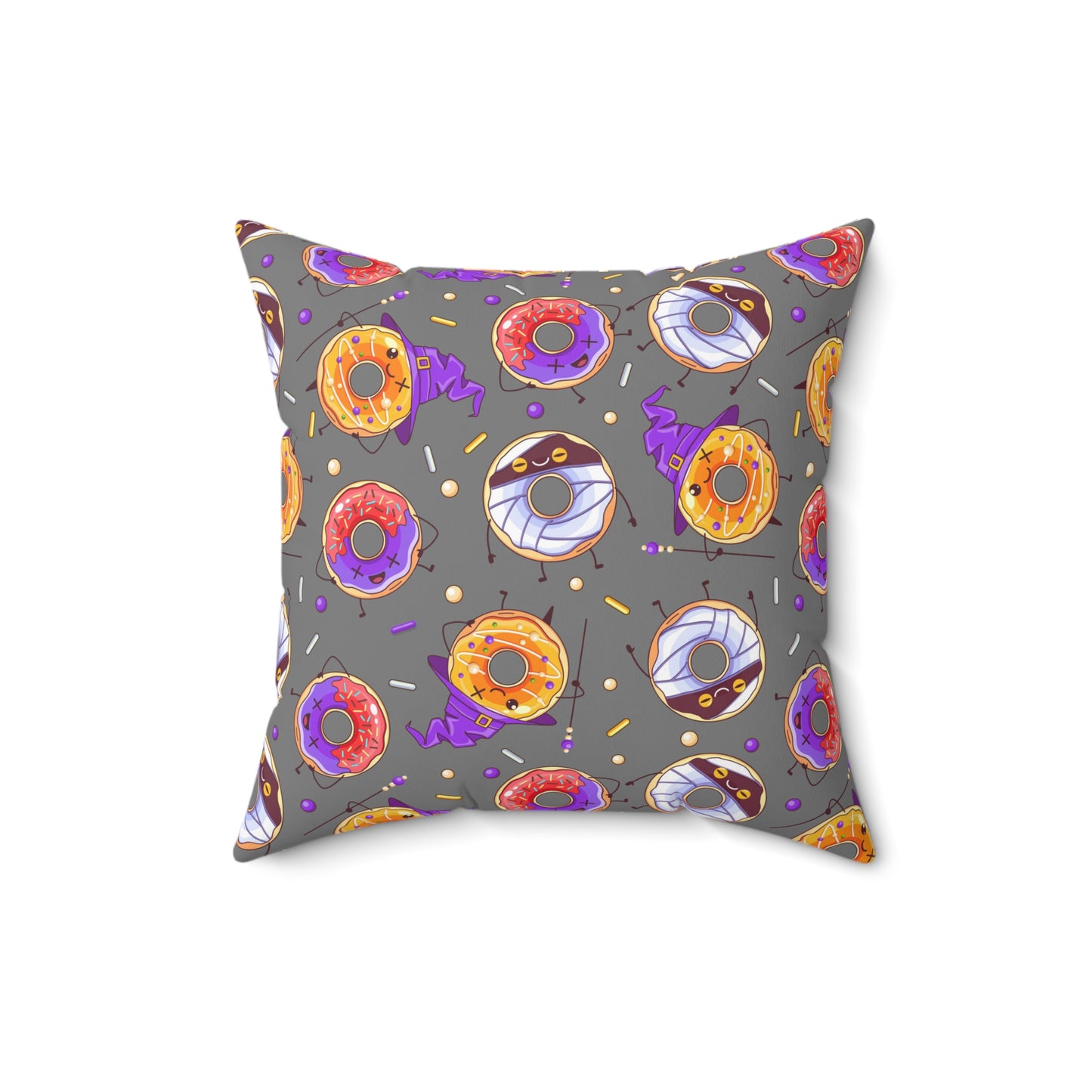 Spooky Donuts Square Pillow