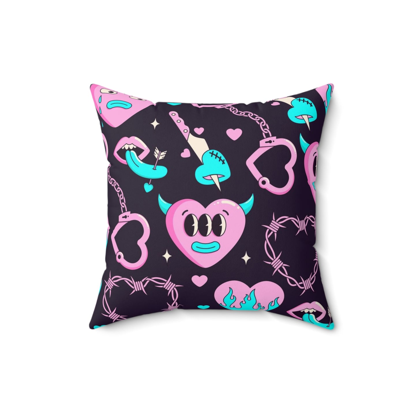 Lonely Hearts Club Square Pillow