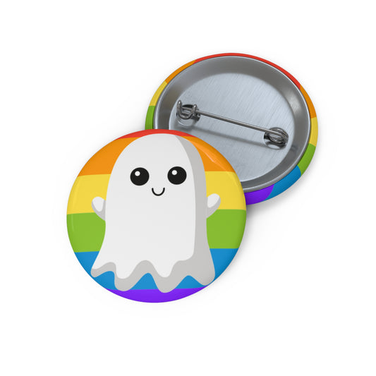 Pride Ghost Pin Buttons