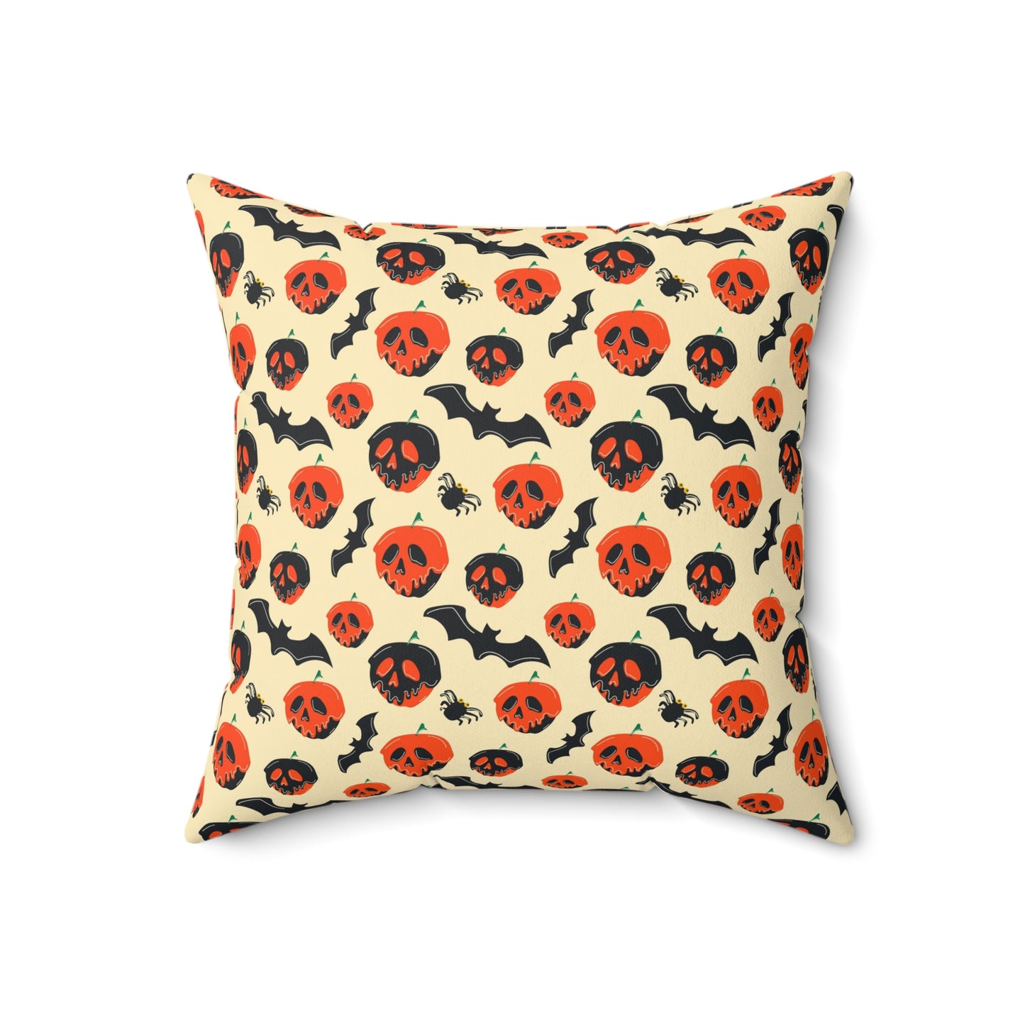 Poisoned Apple And Bats Square Pillow