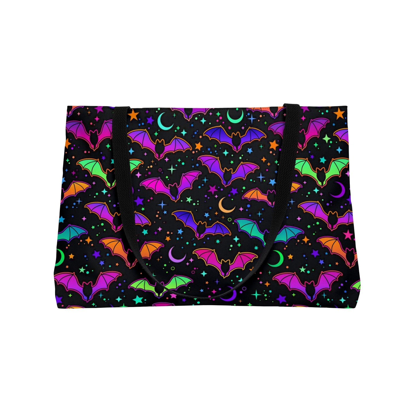 Neon Bats Weekender Tote Bag