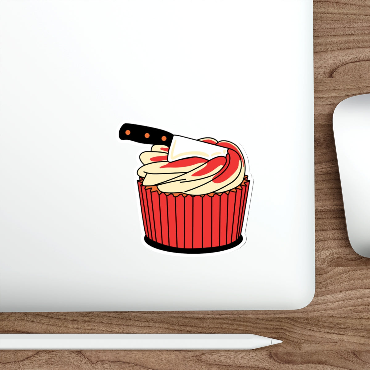 Horror Cupcake Sticker