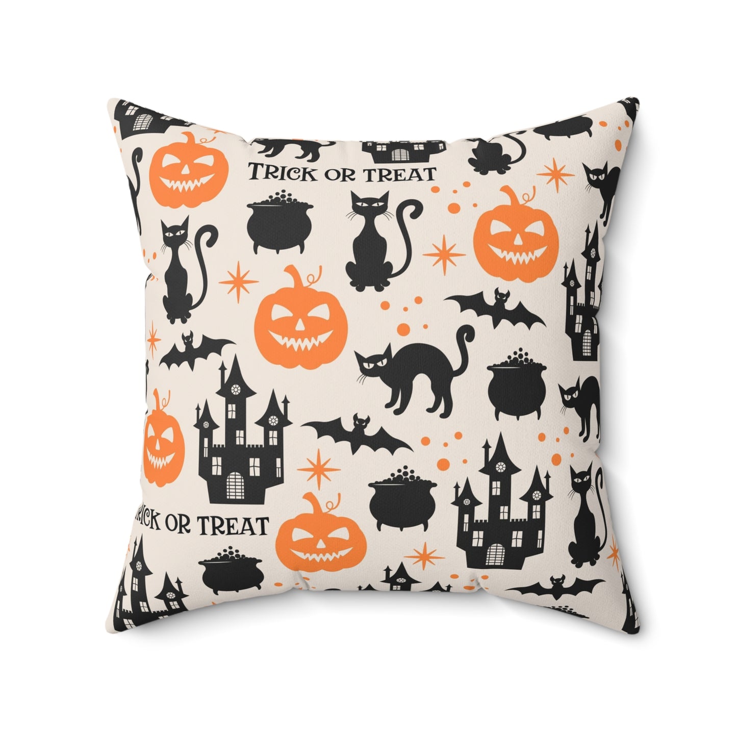 Trick Or Treat Square Pillow