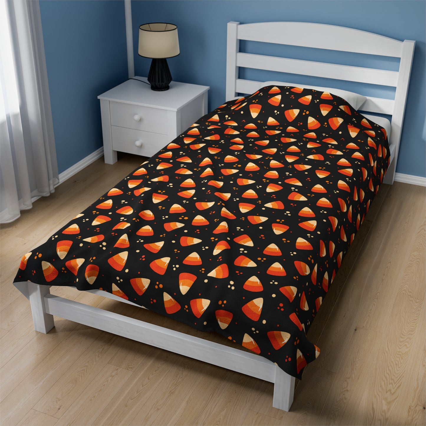 Candy Corn Plush Blanket