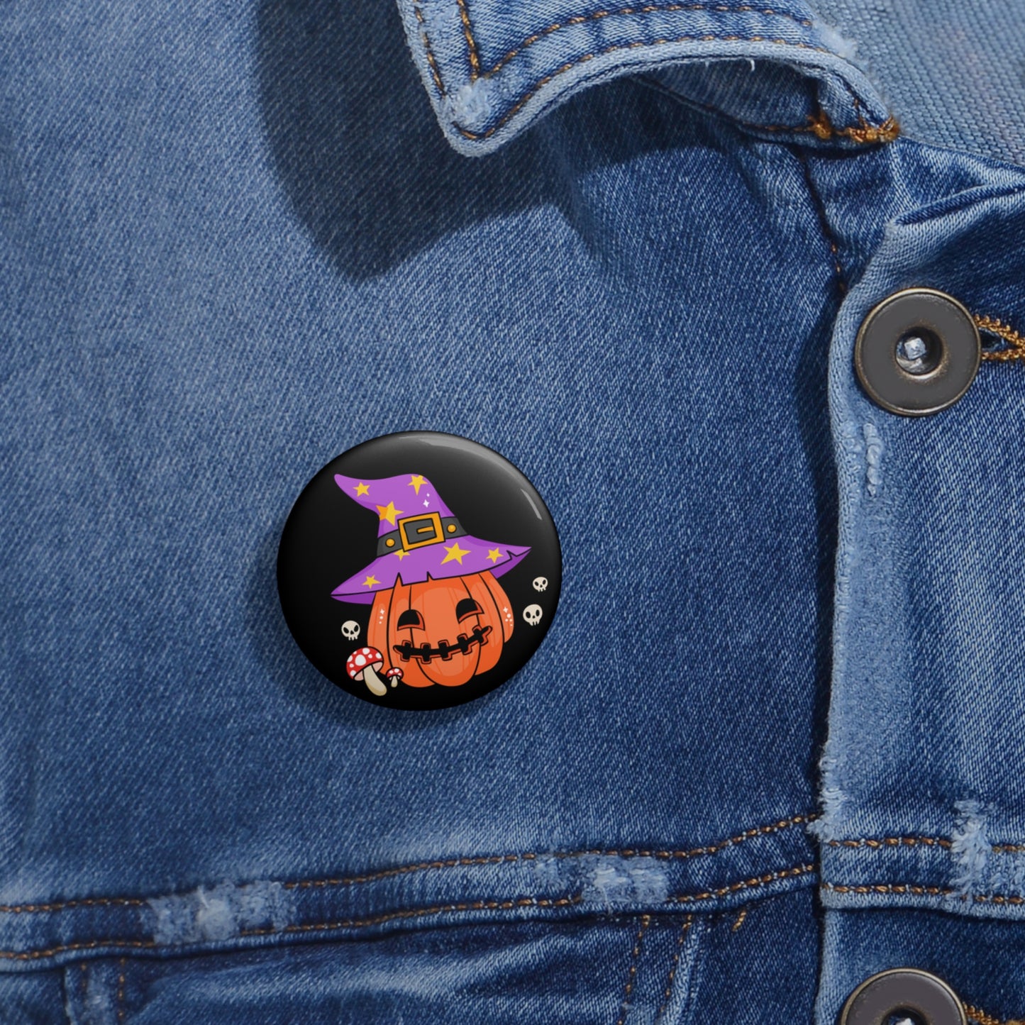 Pumpkin Pin Button