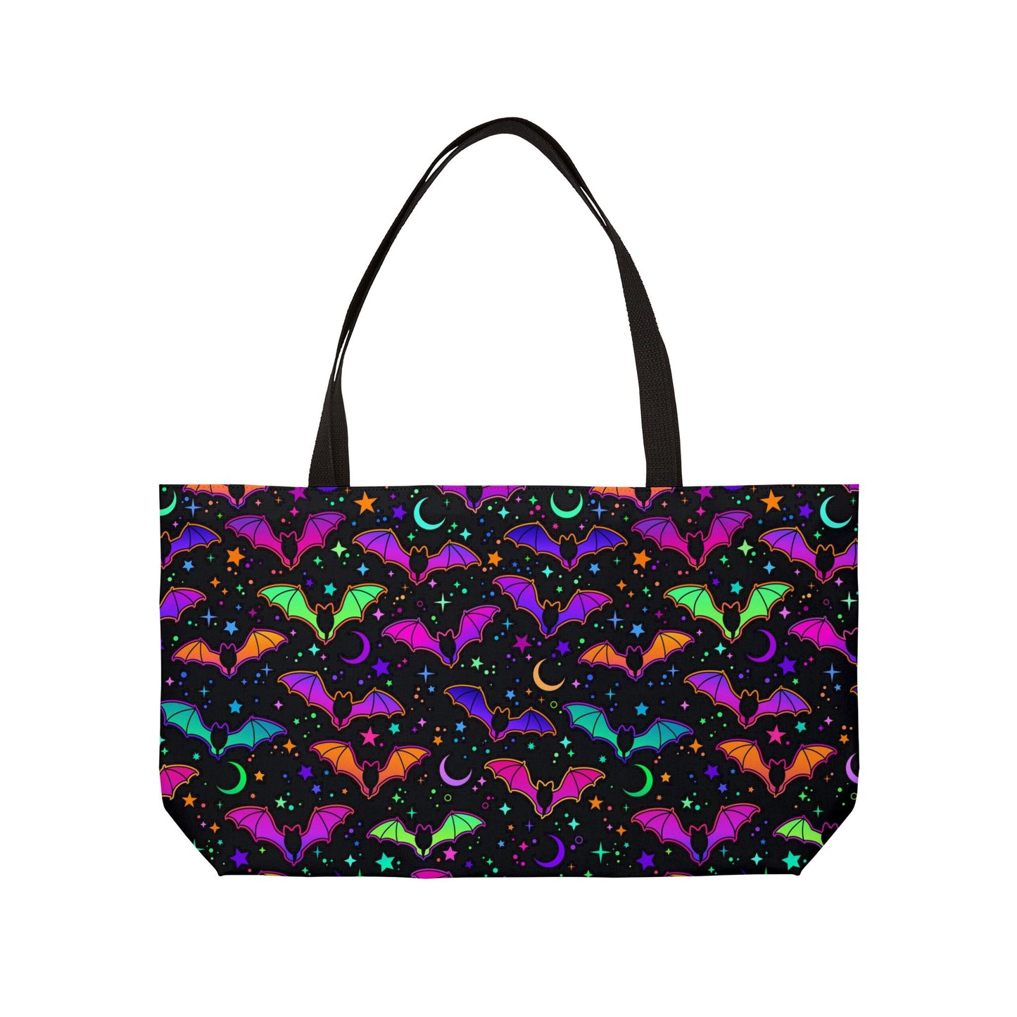 Neon Bats Weekender Tote Bag