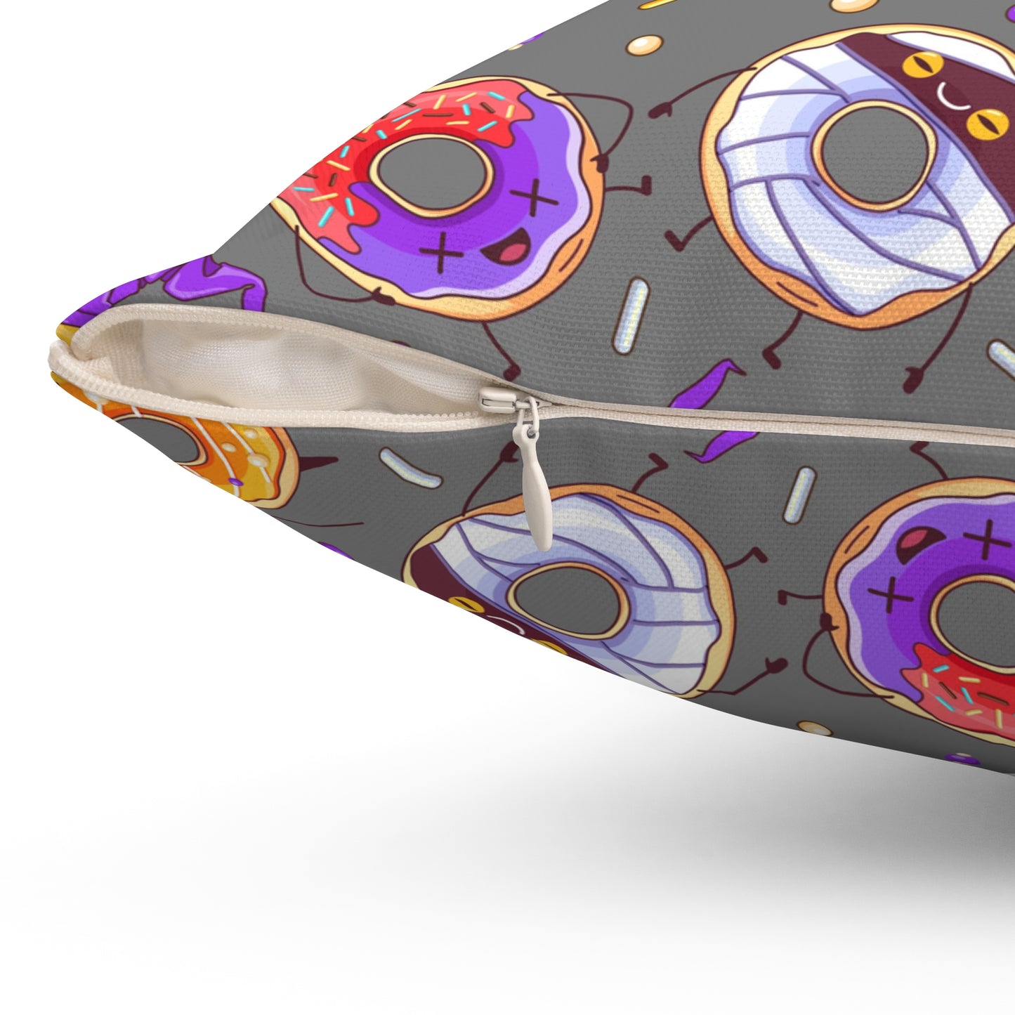 Spooky Donuts Square Pillow