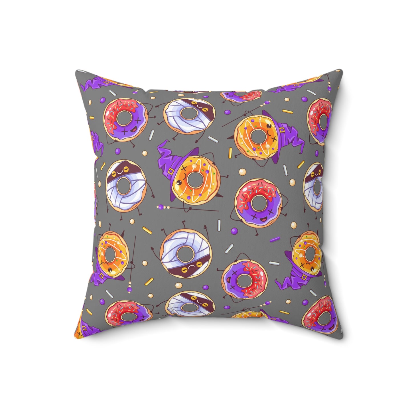 Spooky Donuts Square Pillow