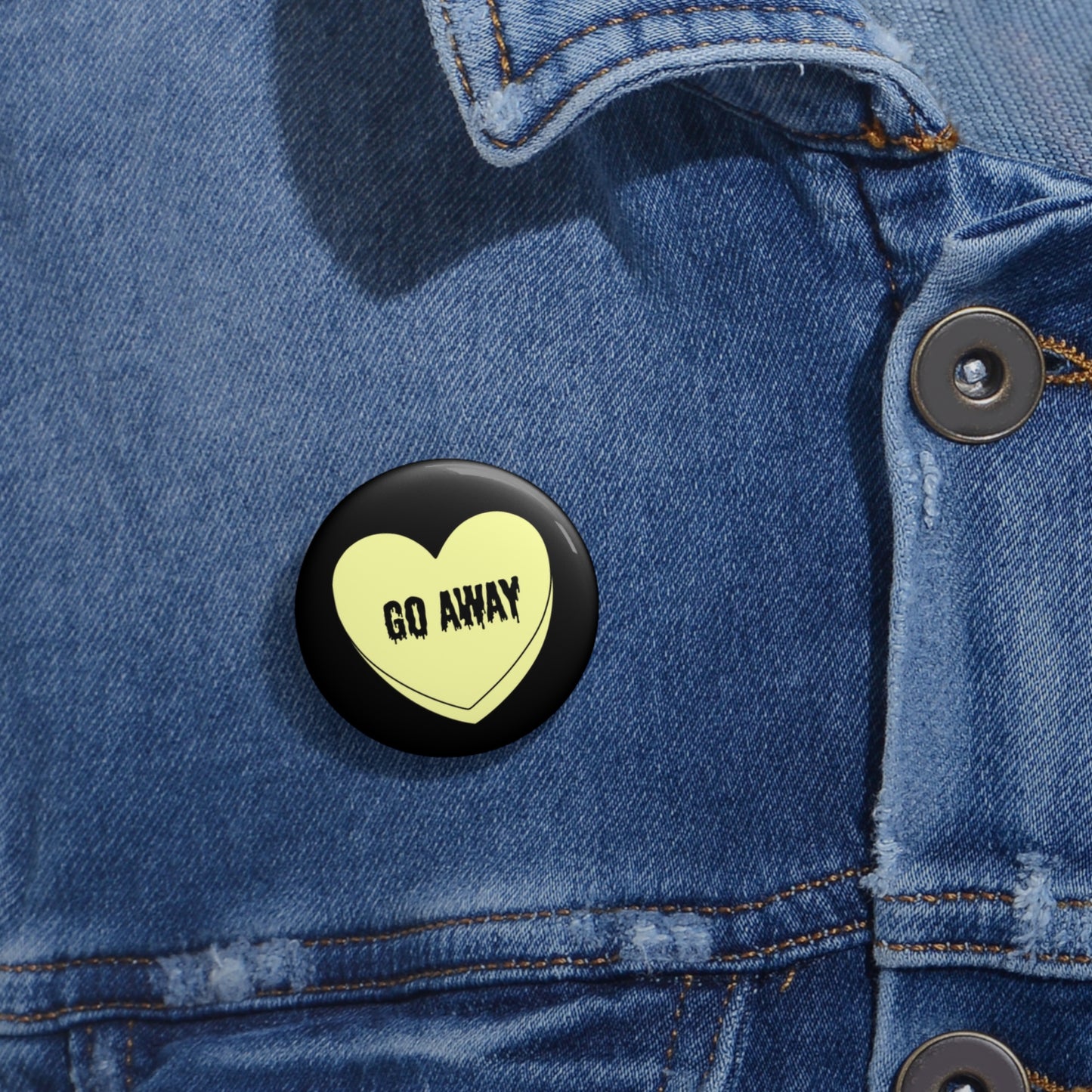 Geh weg Pin-Button