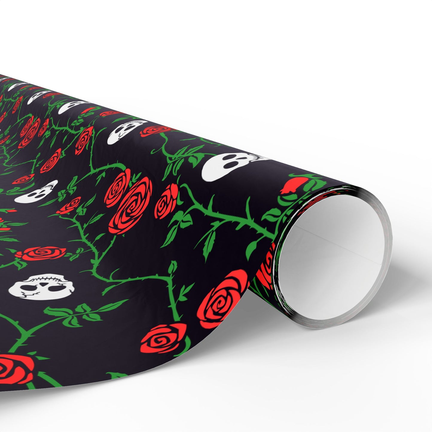 Skull And Rose Wrapping Paper