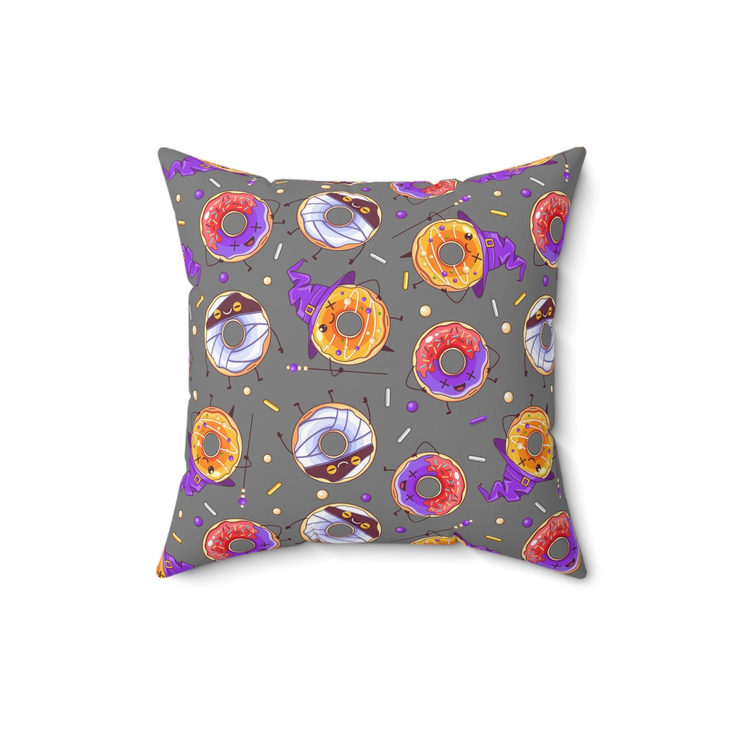 Spooky Donuts Square Pillow