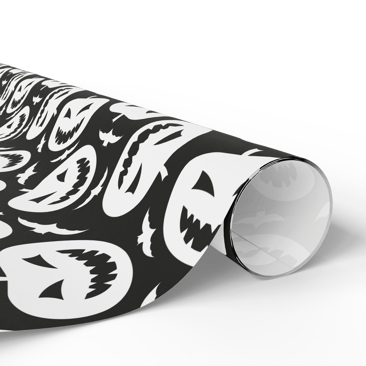 Black and White Pumpkin Wrapping Paper