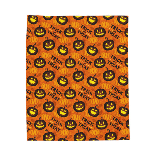 Trick Or Treat Plush Blanket