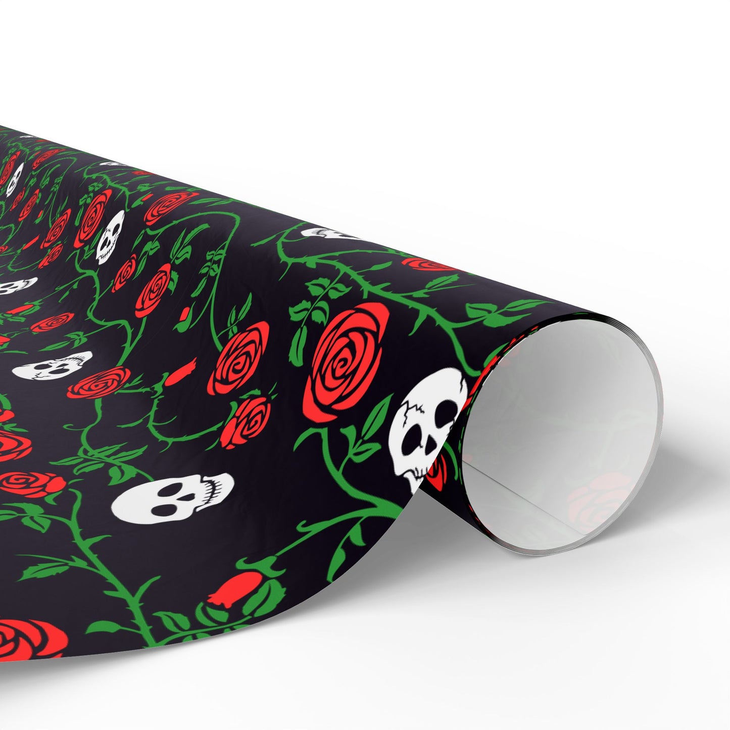 Skull And Rose Wrapping Paper