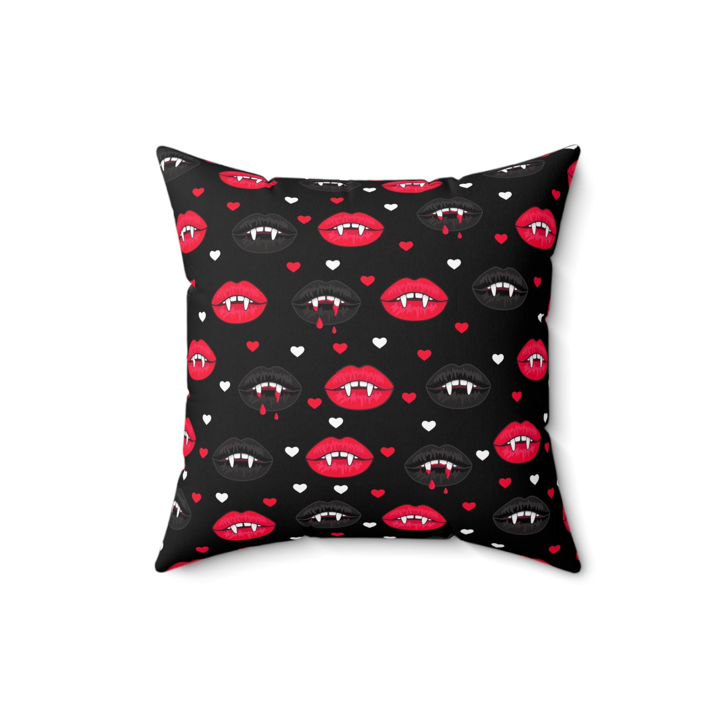 Vampire Fangs Square Pillow