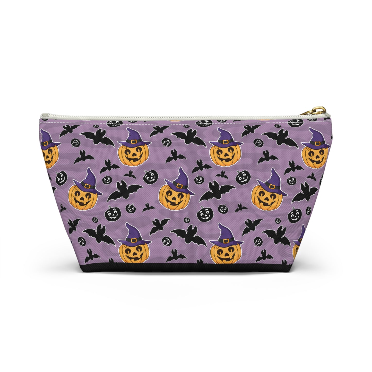 Pumpkin And Bats Accessory Pouch