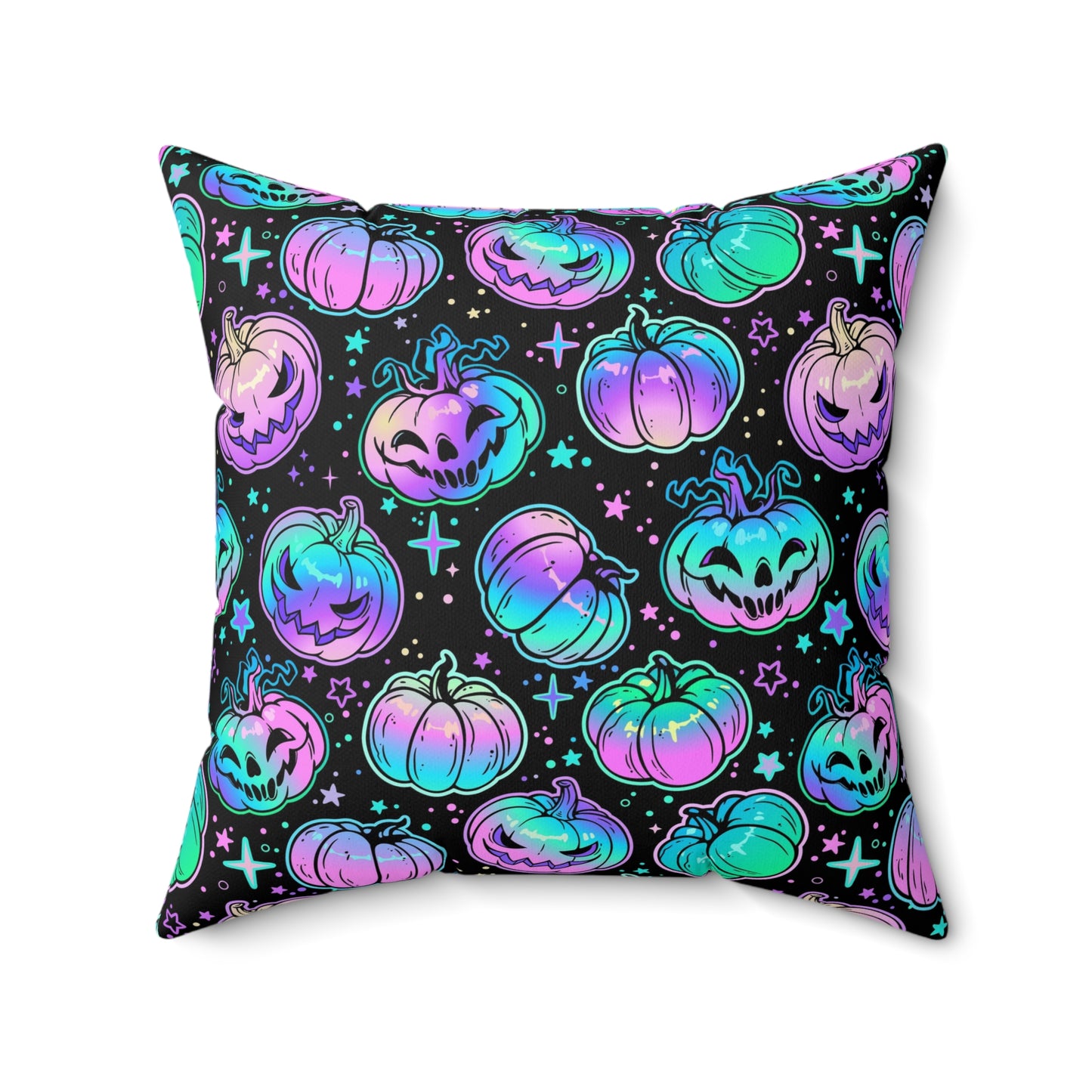 Pastel Pumpkin Square Pillow