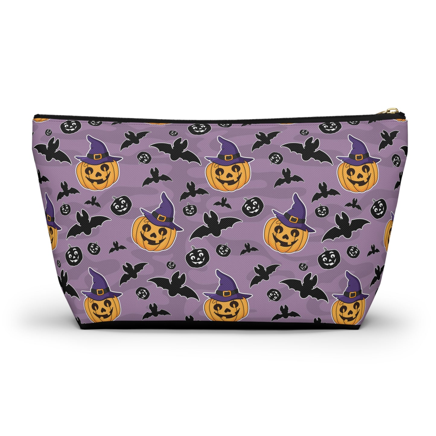 Pumpkin And Bats Accessory Pouch