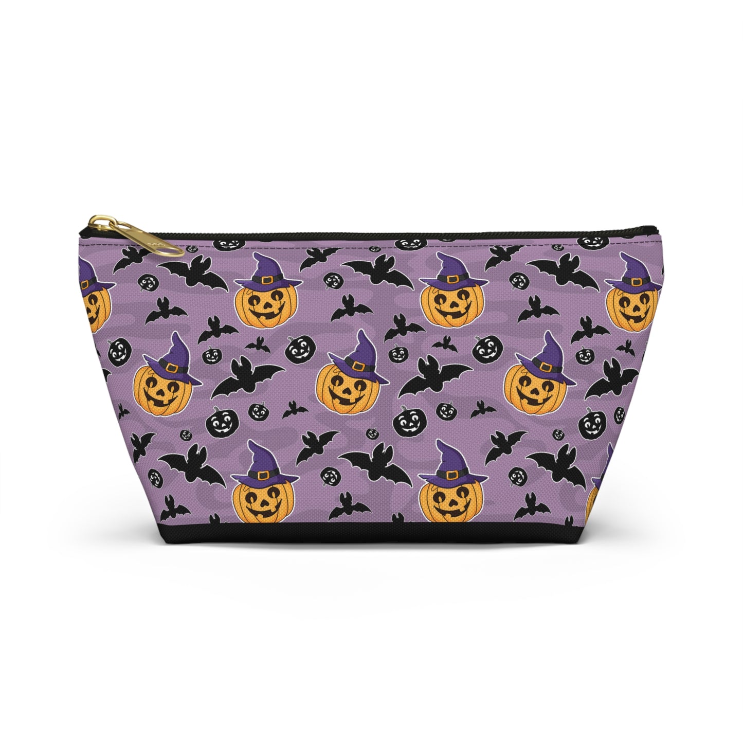 Pumpkin And Bats Accessory Pouch