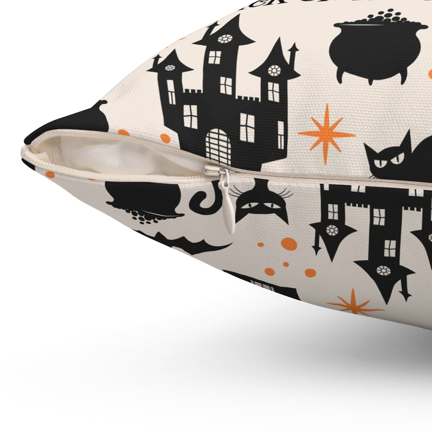 Trick Or Treat Square Pillow