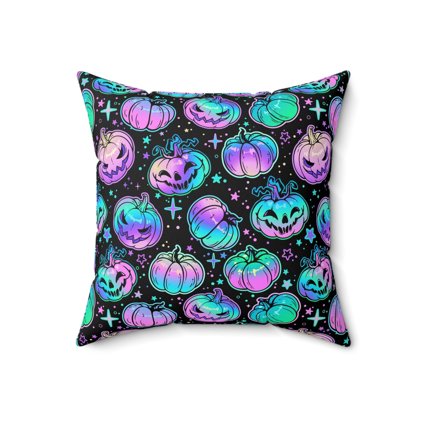 Pastel Pumpkin Square Pillow