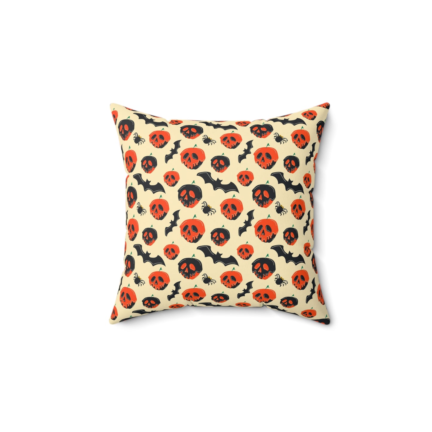 Poisoned Apple And Bats Square Pillow