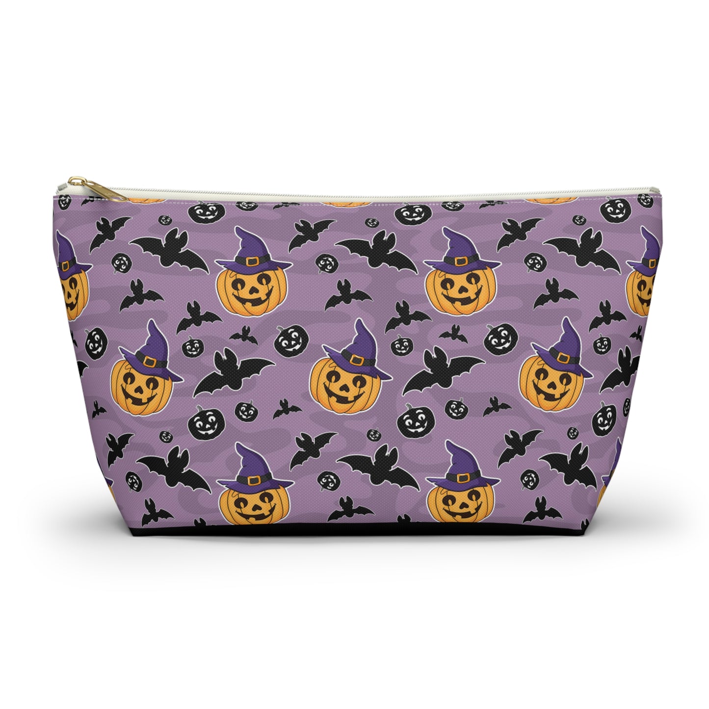 Pumpkin And Bats Accessory Pouch