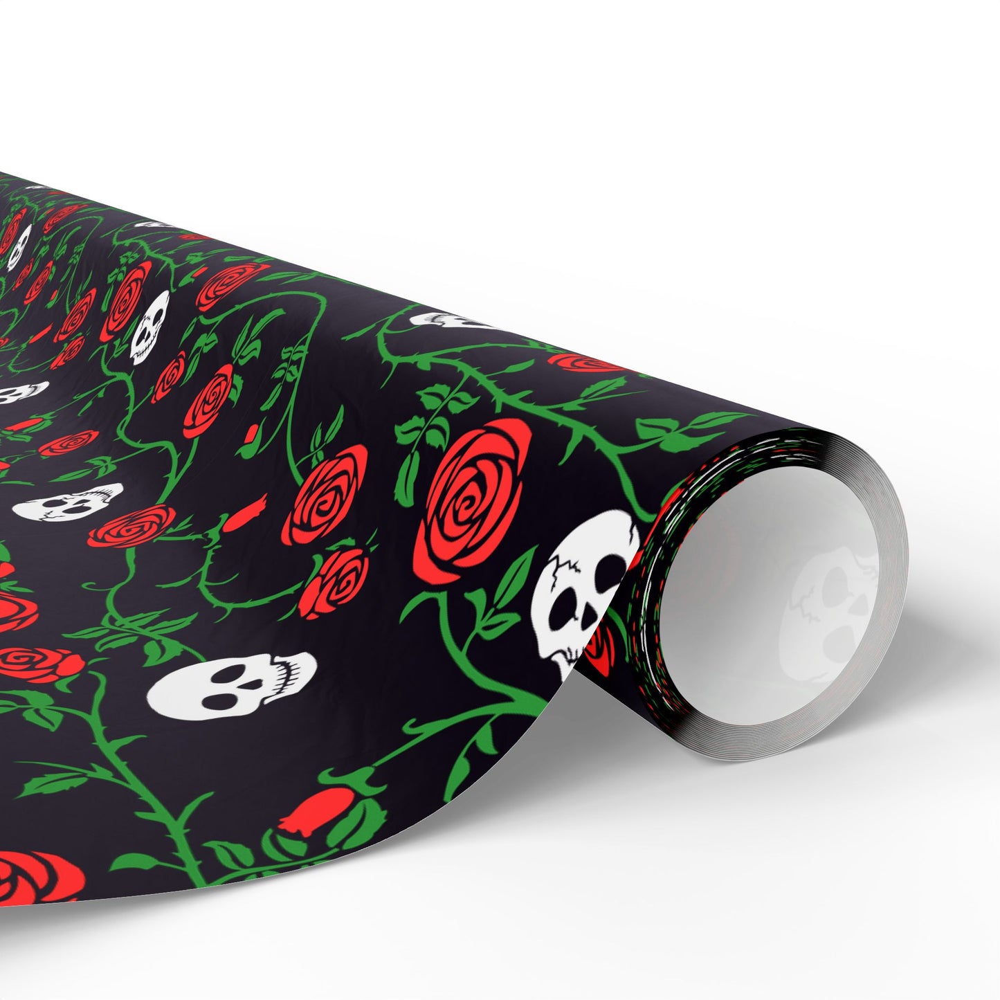 Skull And Rose Wrapping Paper