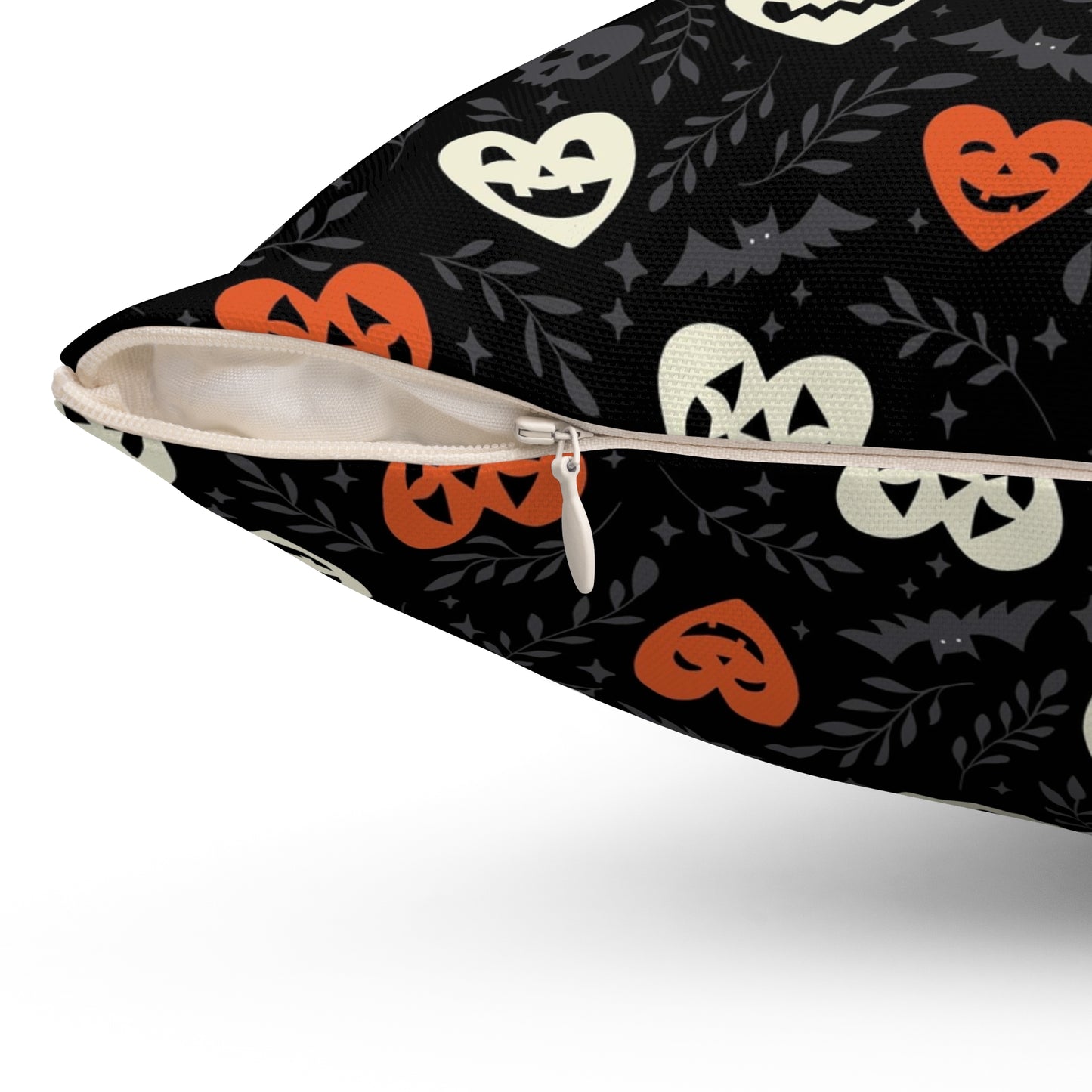 Halloween Hearts Square Pillow