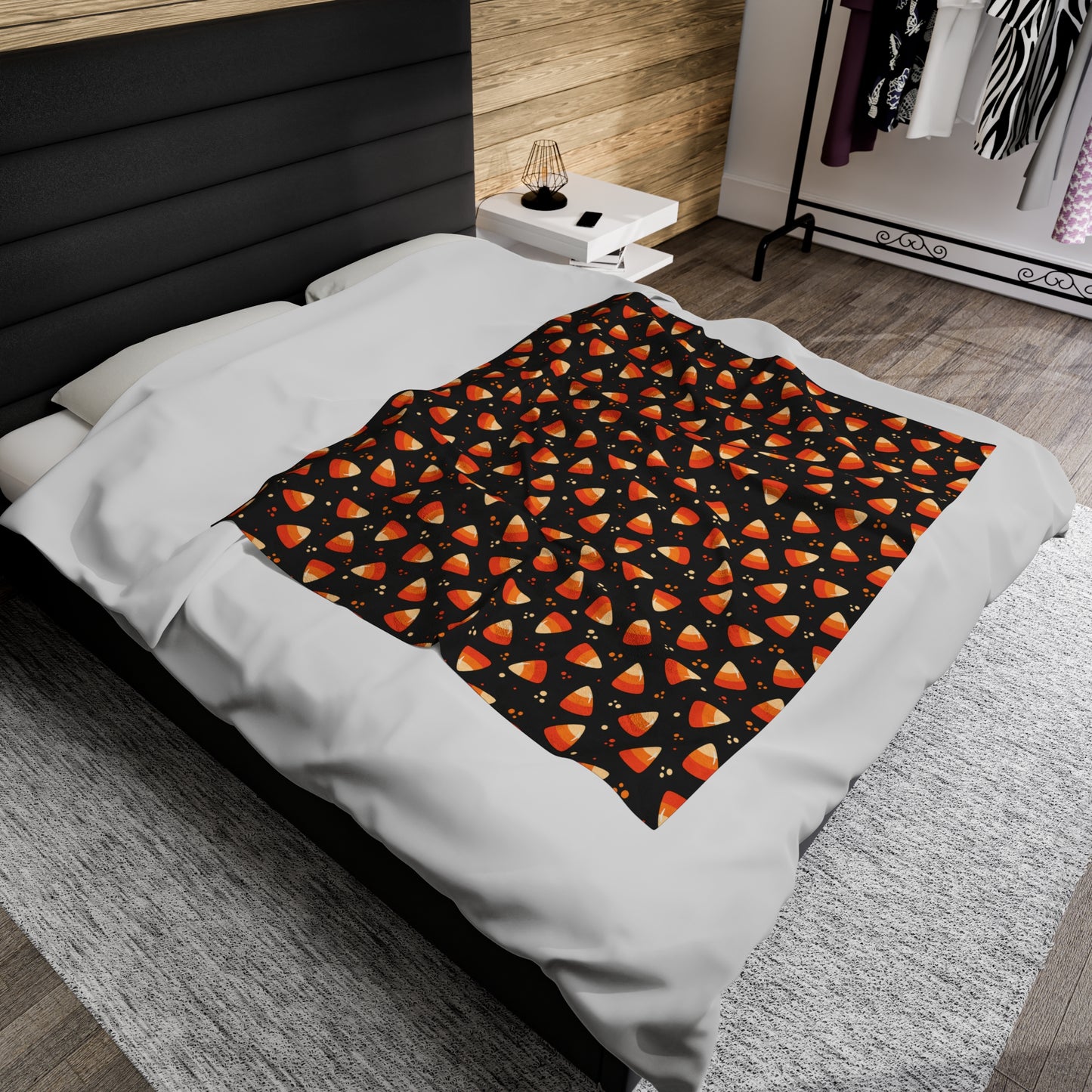 Candy Corn Plush Blanket