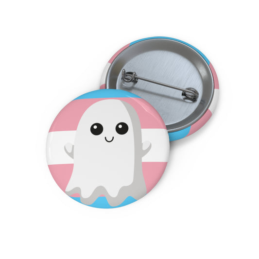 Trans Pride Ghost Pin Buttons