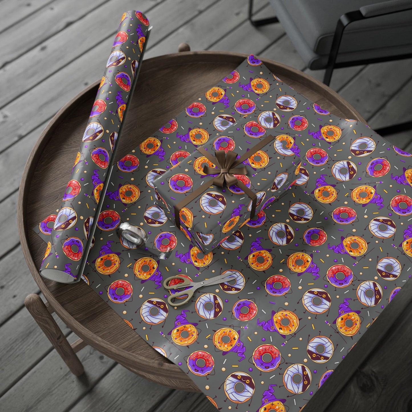 Spooky Donut Wrapping Paper